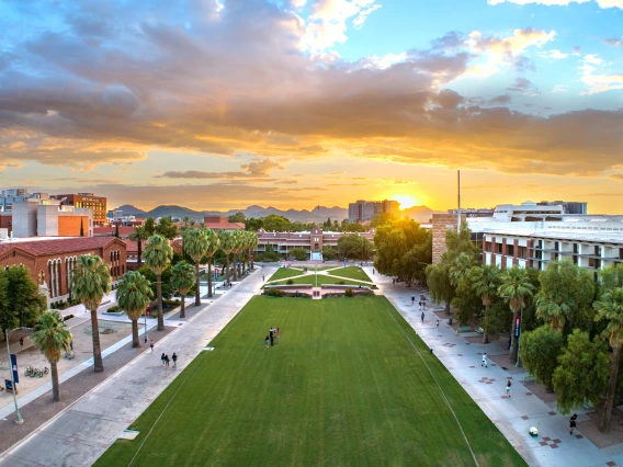 Aerial of Old Main and Campus 2