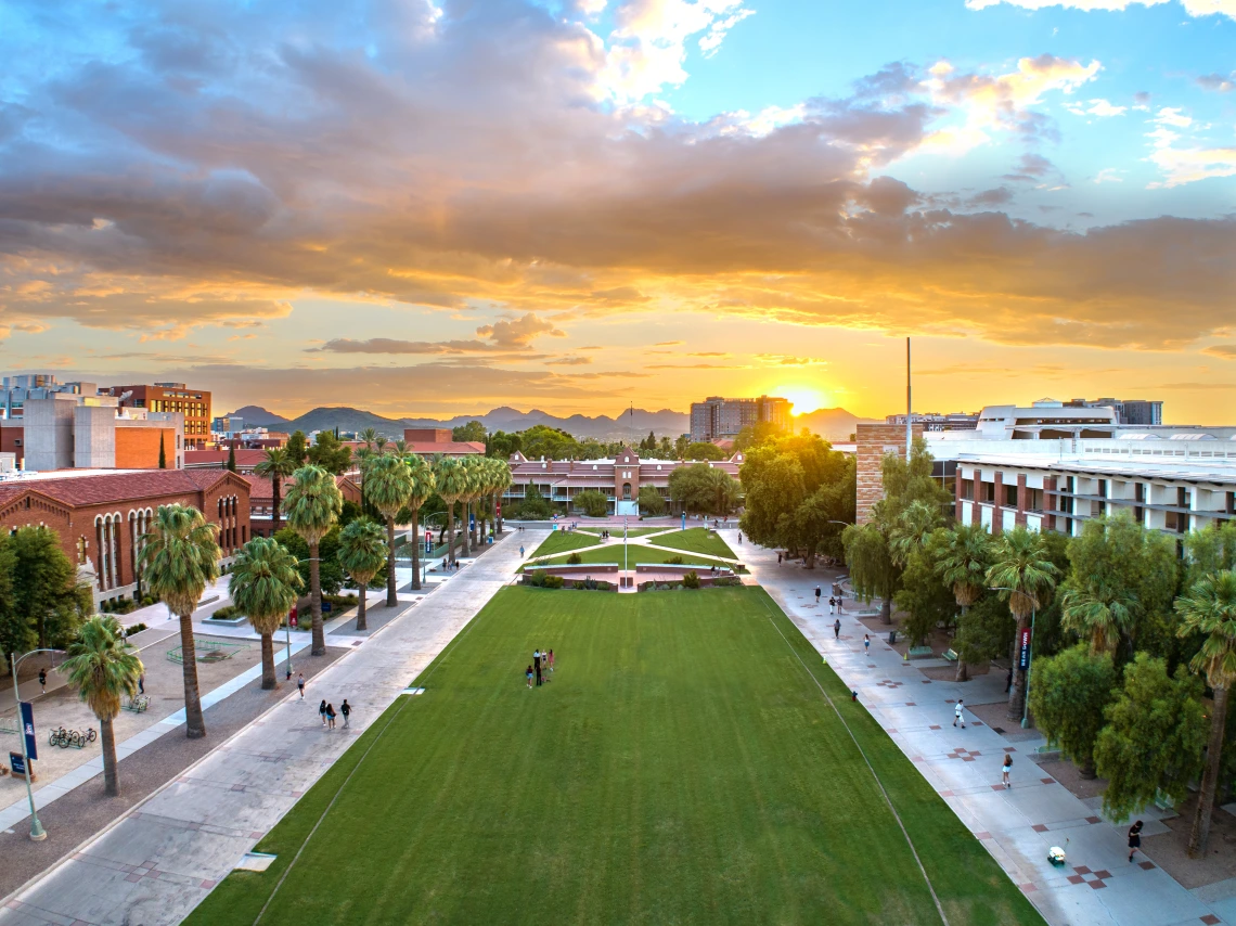 Aerial of Old Main and Campus 2