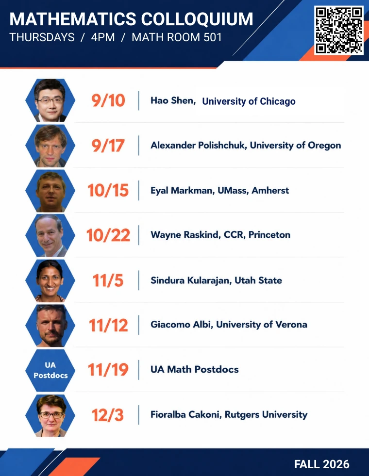 Fall 2026 Colloquium Series Schedule
