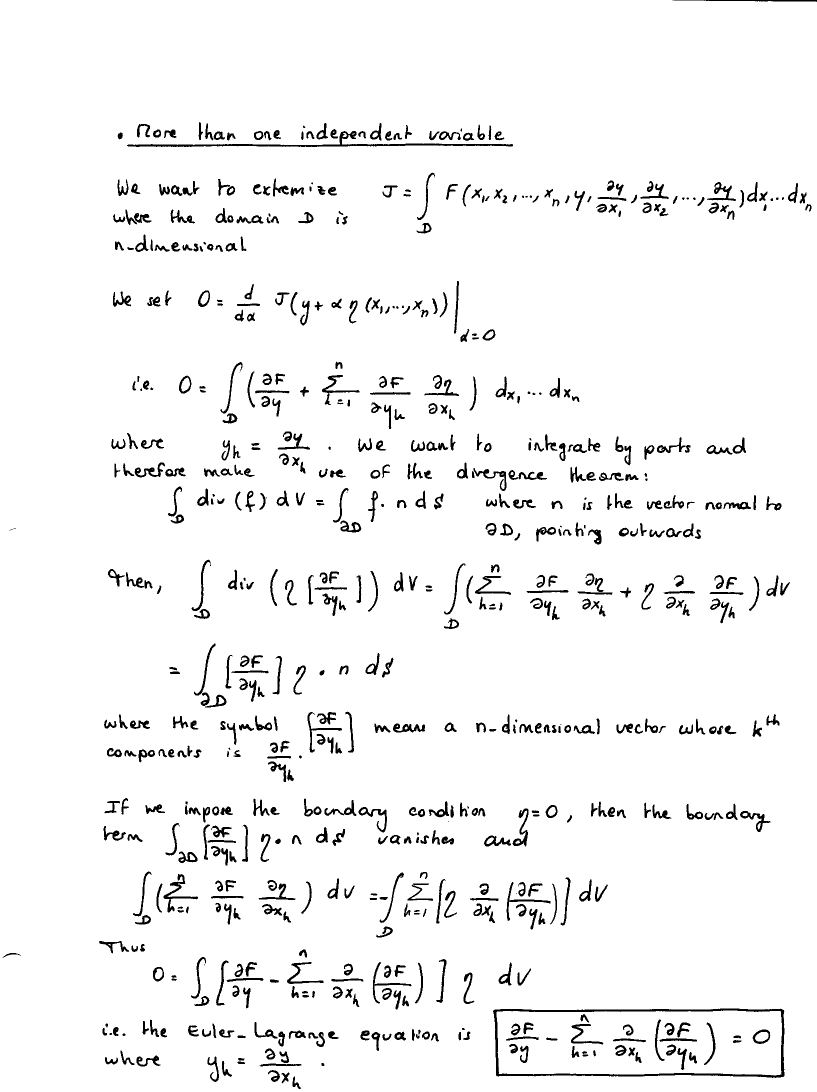 Math 583 b calculus of variations the euler lagrange equations